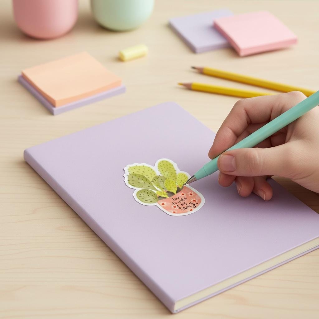 You Prickle My Fancy Permanent Vinyl Sticker