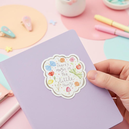 There’s Magic in the Little Things Vinyl Sticker: Permanent Decal