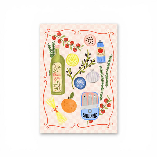 A4 Art Print: Italian Kitchen