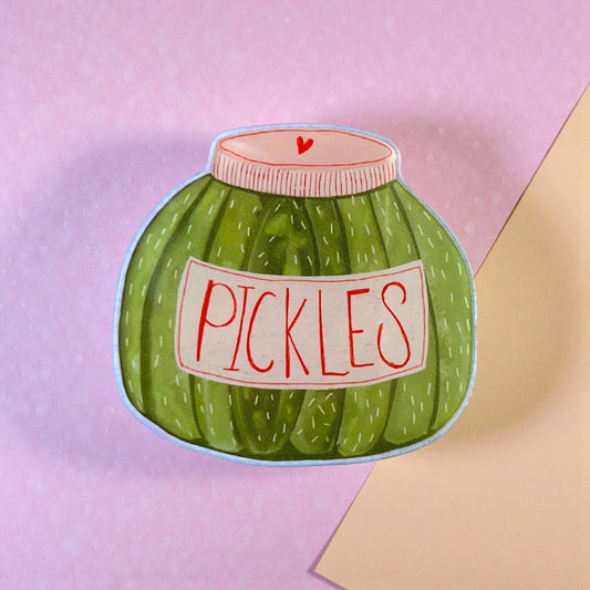 Fridge Magnet: Pickle Jar