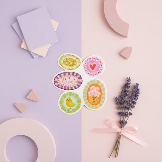 Pretty Plates Permanent Vinyl Sticker