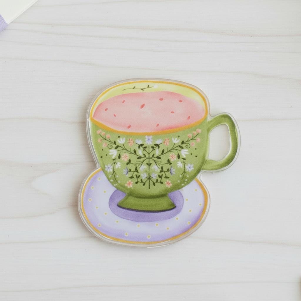 Fridge Magnet: Rose Hip Tea Cup