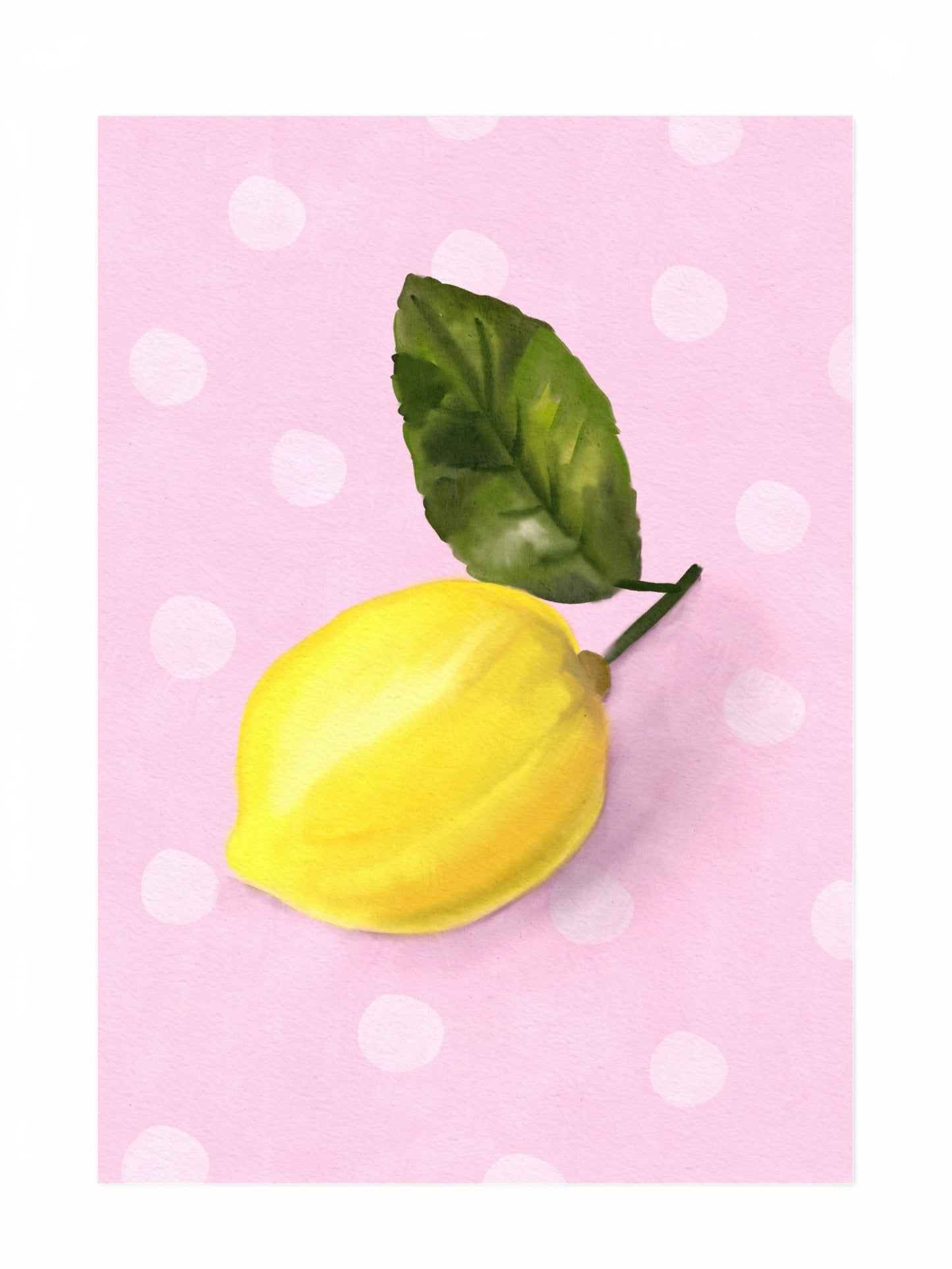 A4 Art Print: A Lonely Lemon