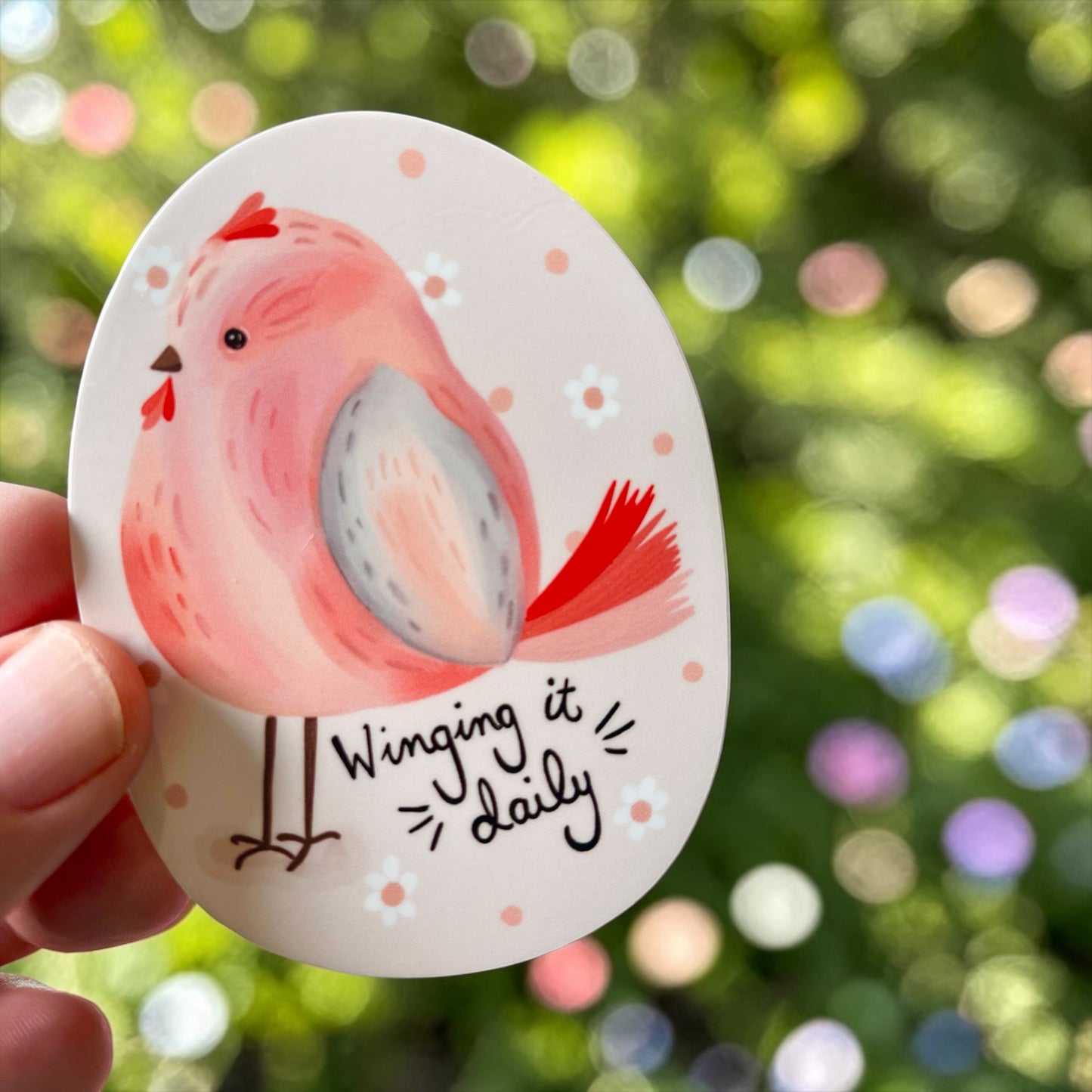 Winging it Daily Permanent Vinyl Sticker