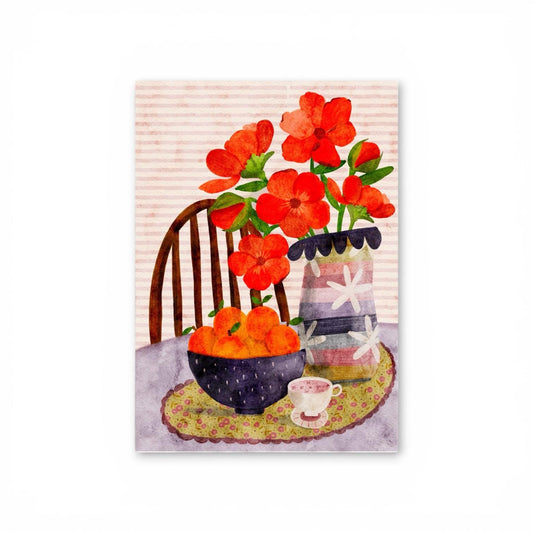 A4 Art Print: Dining Table Scene