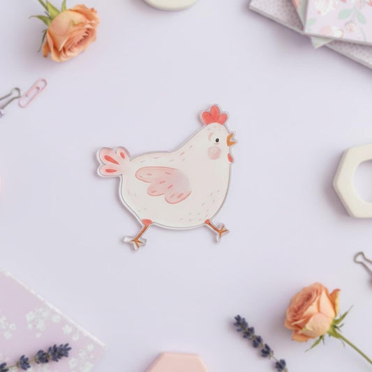 Fridge Magnet: Runaway Chicken