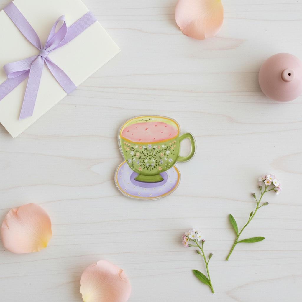 Fridge Magnet: Rose Hip Tea Cup