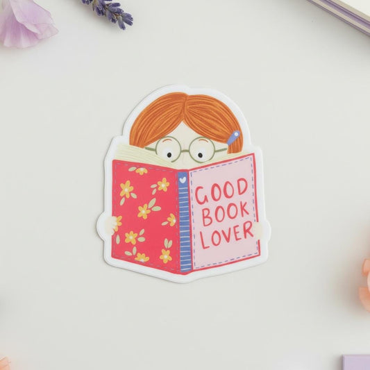 Good Book Lover Permanent Vinyl Sticker