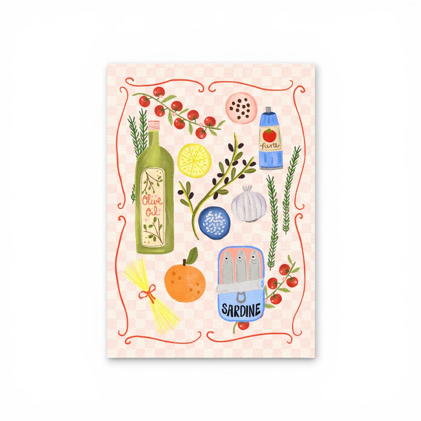 A4 Art Print: Italian Kitchen