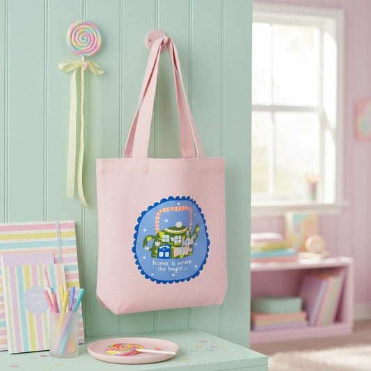 100% Cotton Canvas Tote Bag - Teapot Illustration
