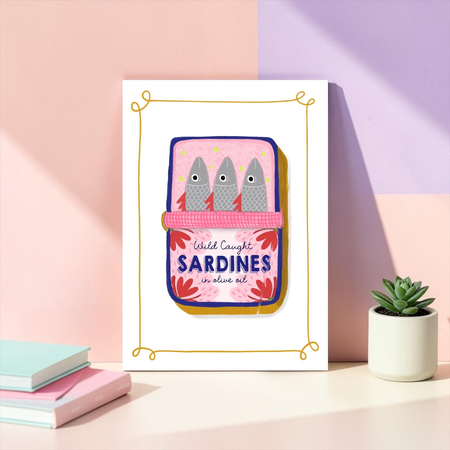 A4 Art Print: Sardine Tin