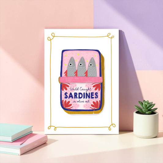 A4 Art Print: Sardine Tin