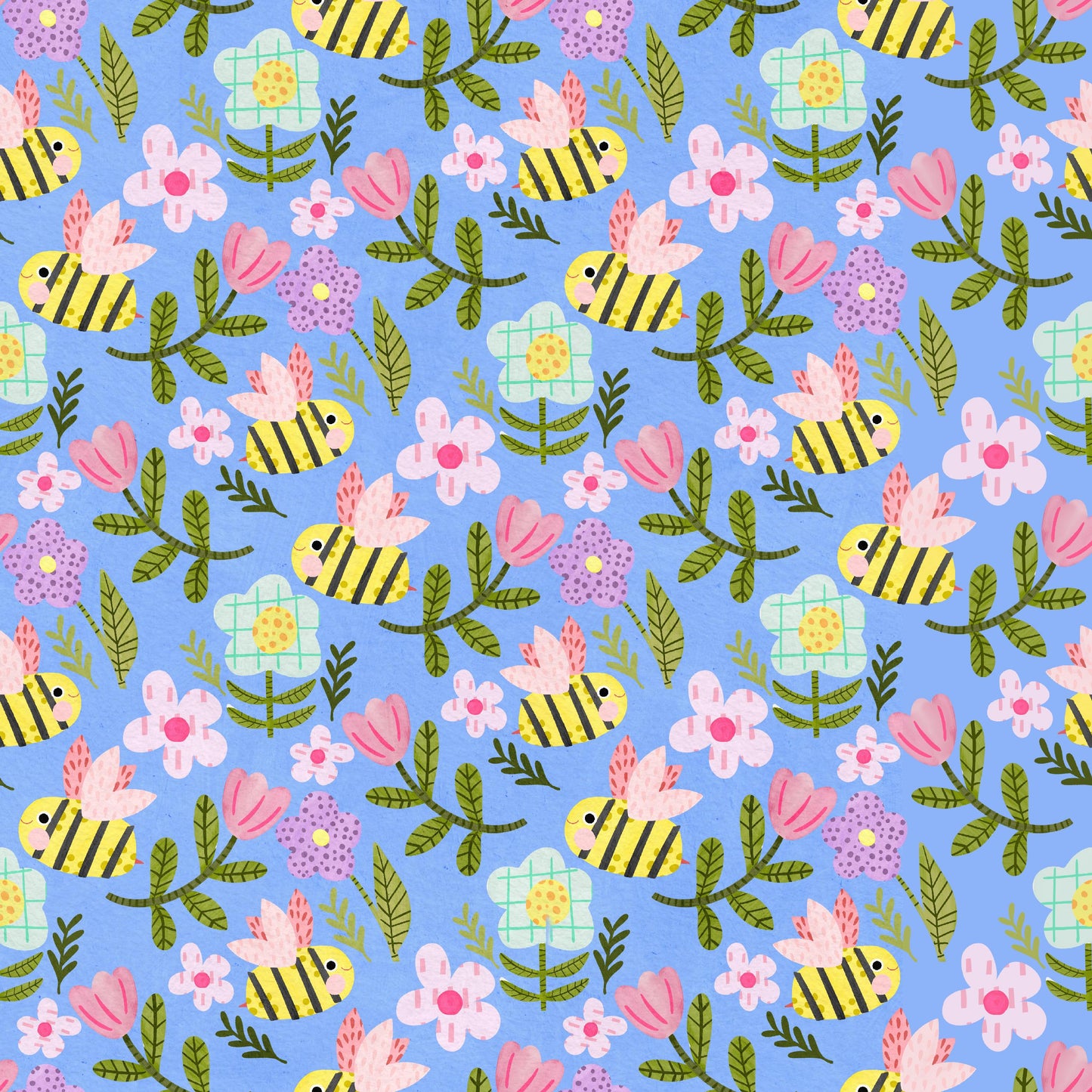 Papercut Flowers Illustrated Gift Wrap