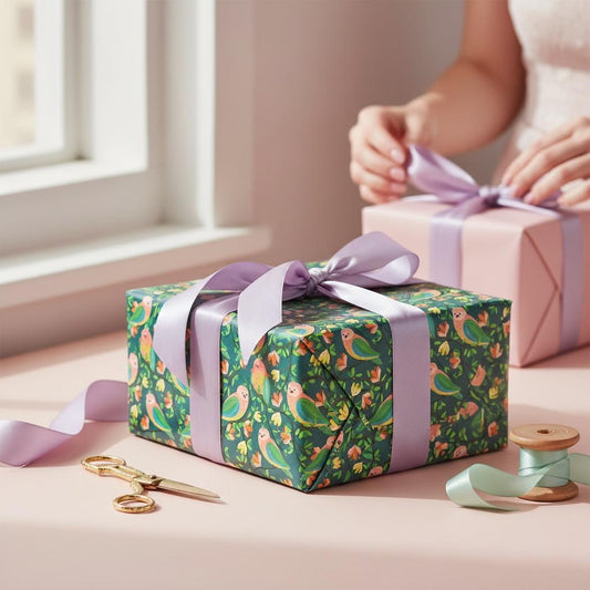 Bright Birds Illustrated Gift Wrap