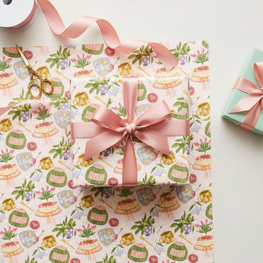 Cosy Home Illustrated Gift Wrap