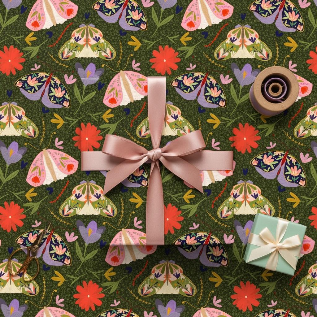 Summer Evening Illustrated Gift Wrap