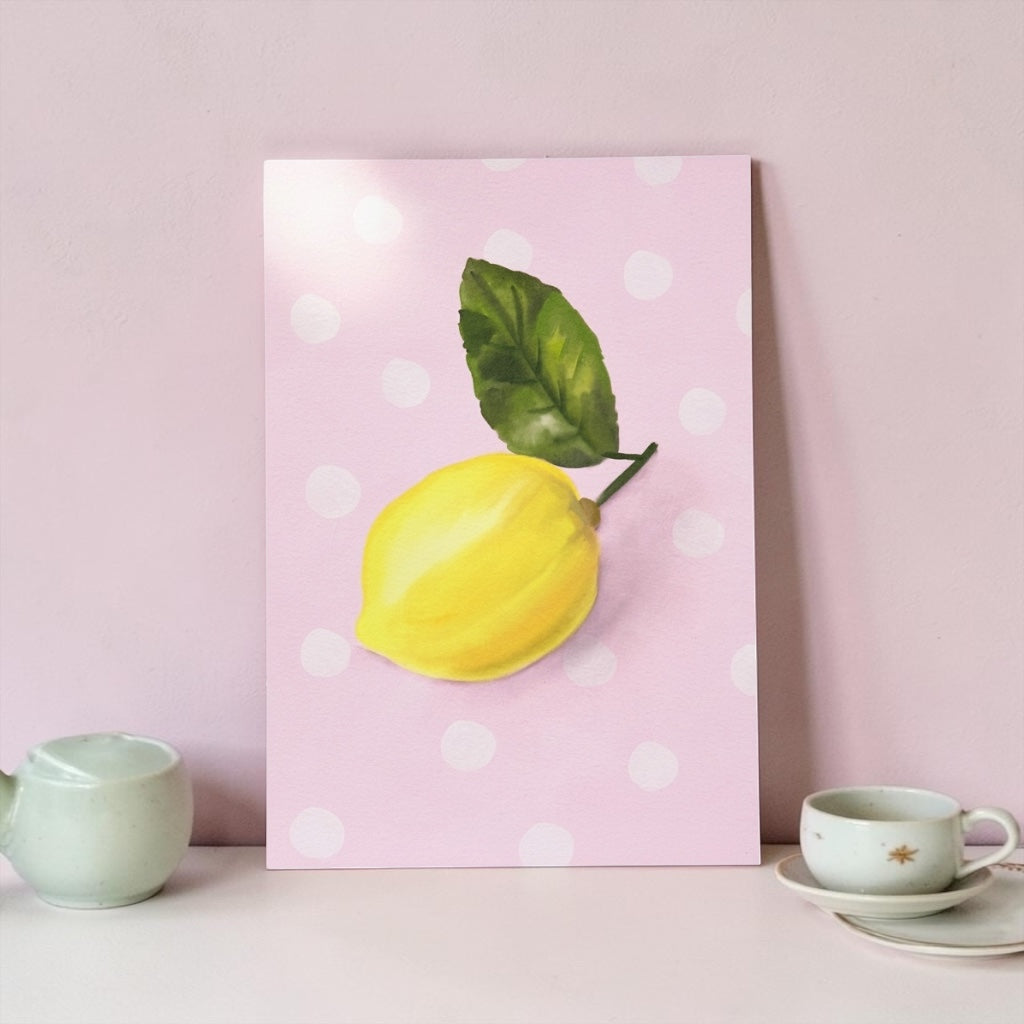 A4 Art Print: A Lonely Lemon