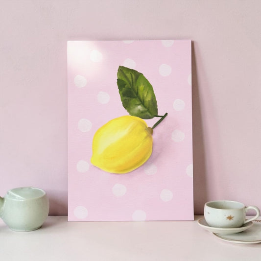 A4 Art Print: A Lonely Lemon