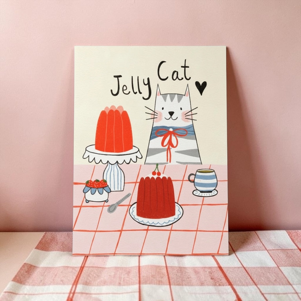 A4 Art Print: Jelly Cat