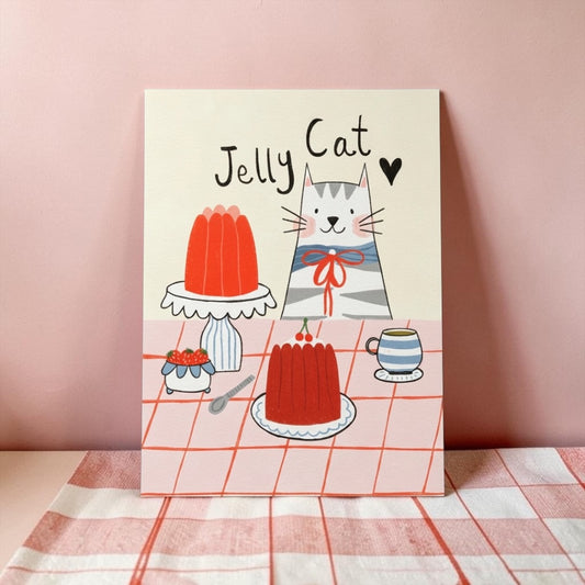 A4 Art Print: Jelly Cat