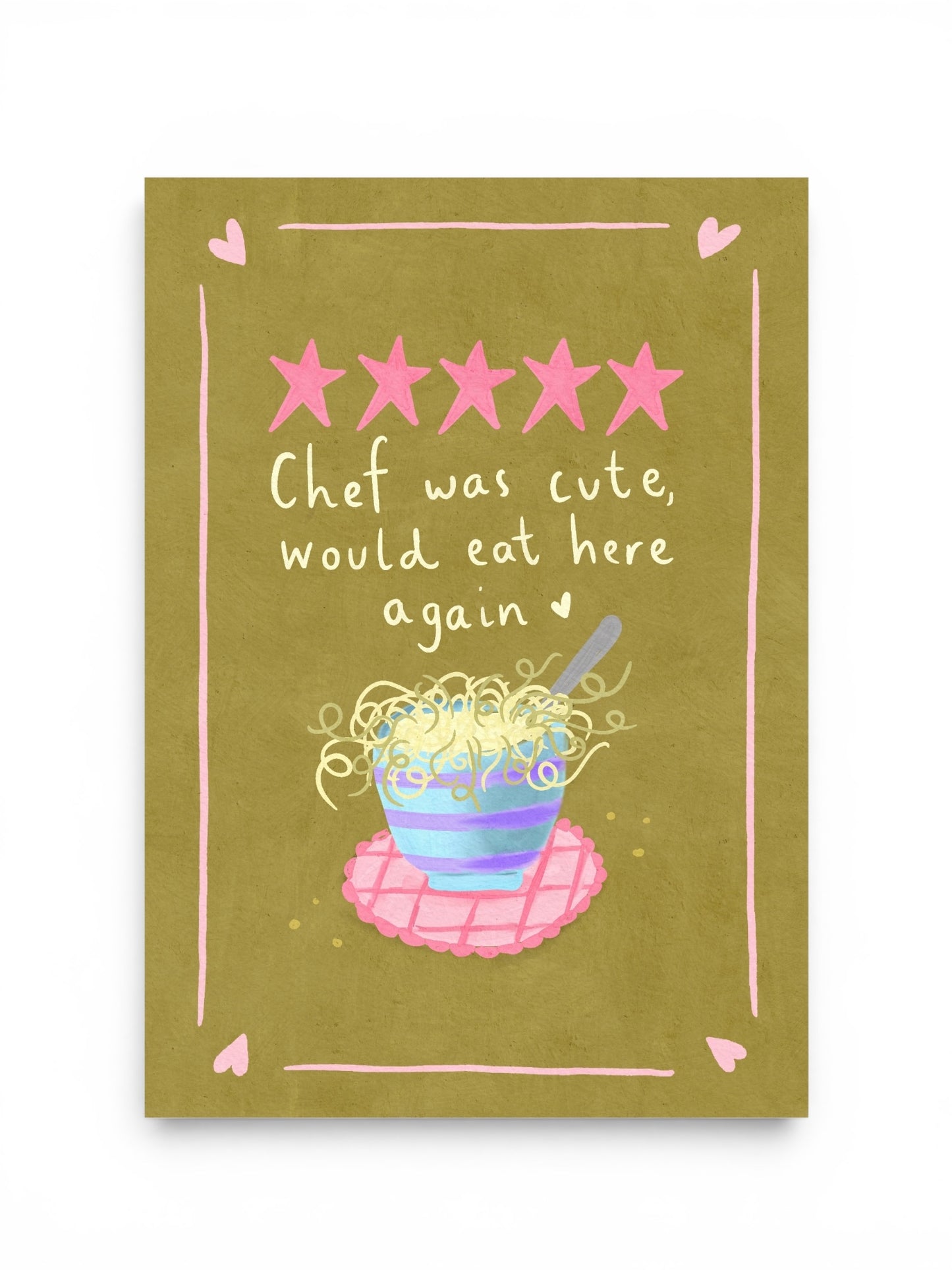 A4 Art Print: Chef Review Illustration