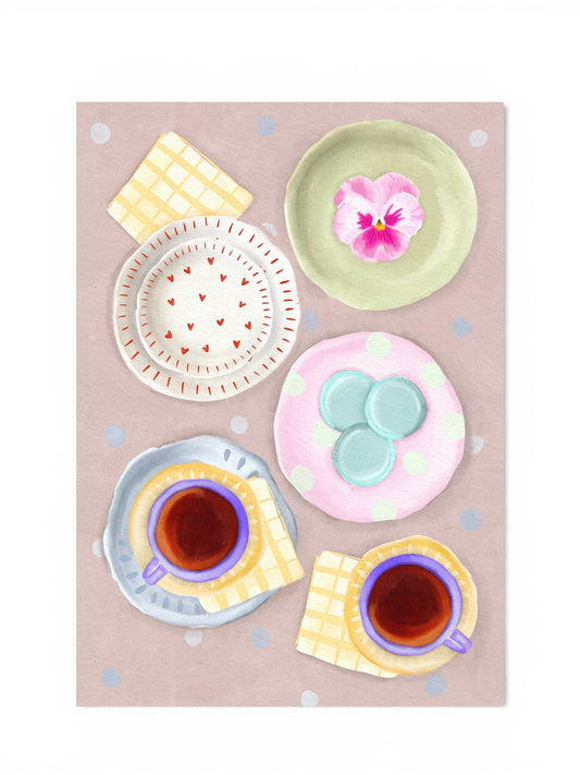 A4 Art Print: Table Spread