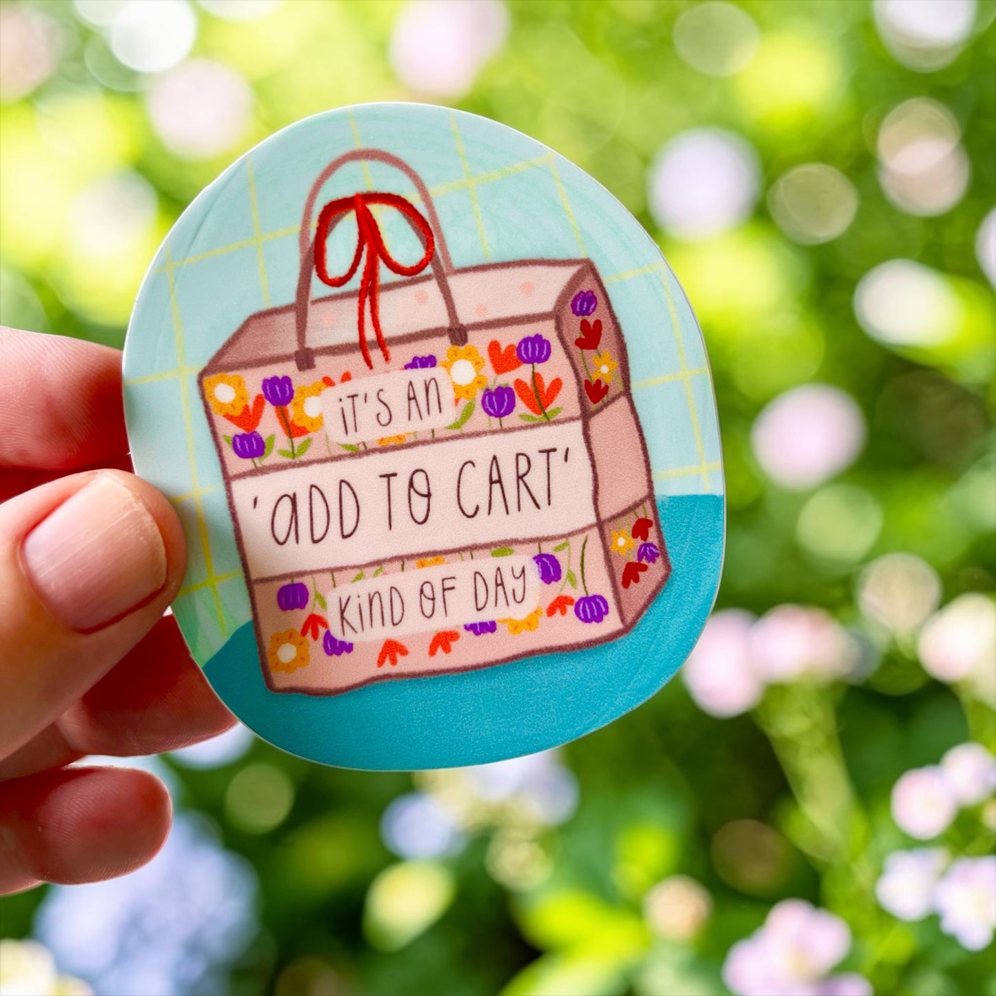 It’s an “Add to Cart” Kind of Day Permanent Vinyl Sticker