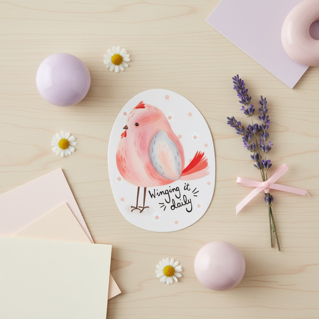 Winging it Daily Permanent Vinyl Sticker