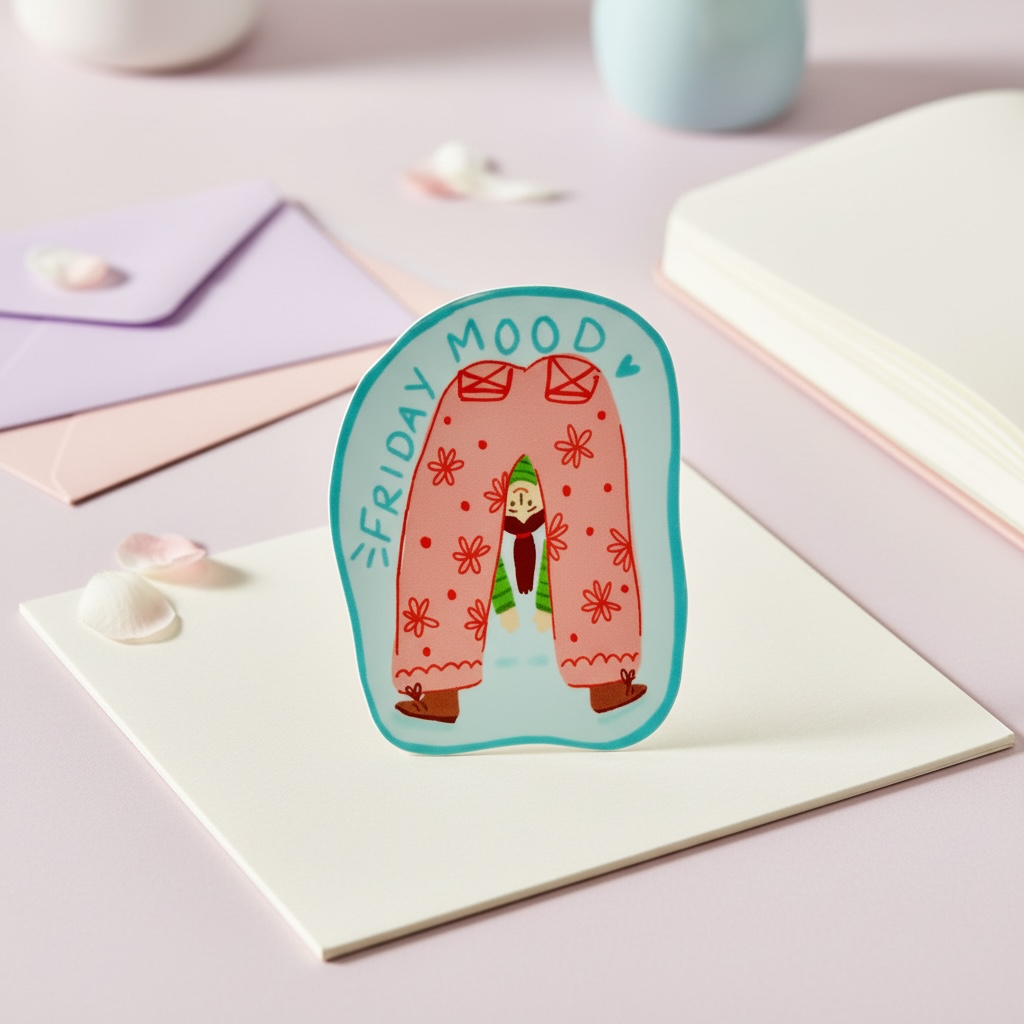 Friday Mood Permanent Vinyl Sticker