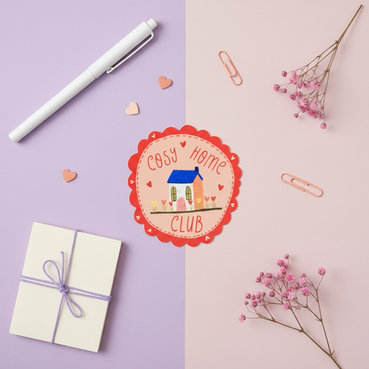 Cosy Home Club Permanent Vinyl Sticker