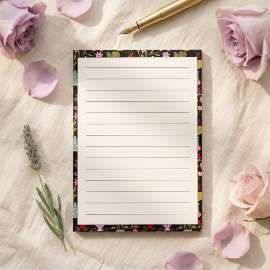 A5 Lined Keepsake Card: Plant Lover Pattern