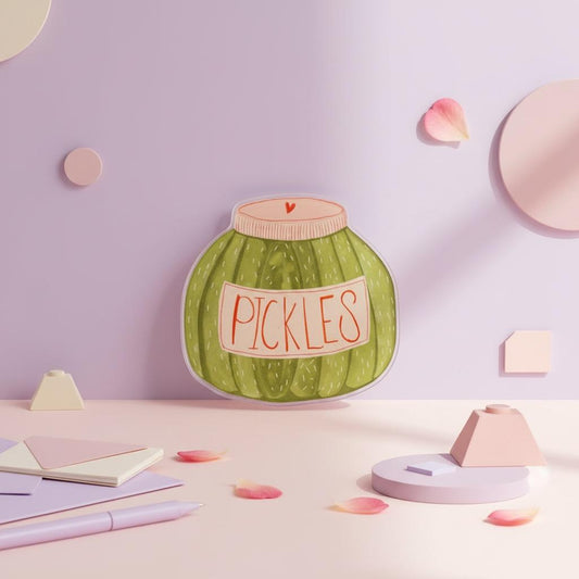 Fridge Magnet: Pickle Jar