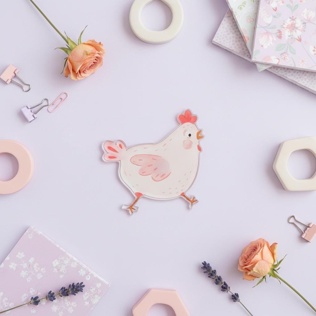 Fridge Magnet: Runaway Chicken