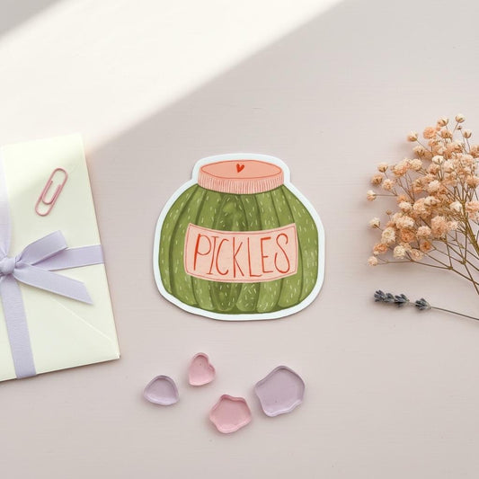 Jar of Pickles Permanent Vinyl Sticker