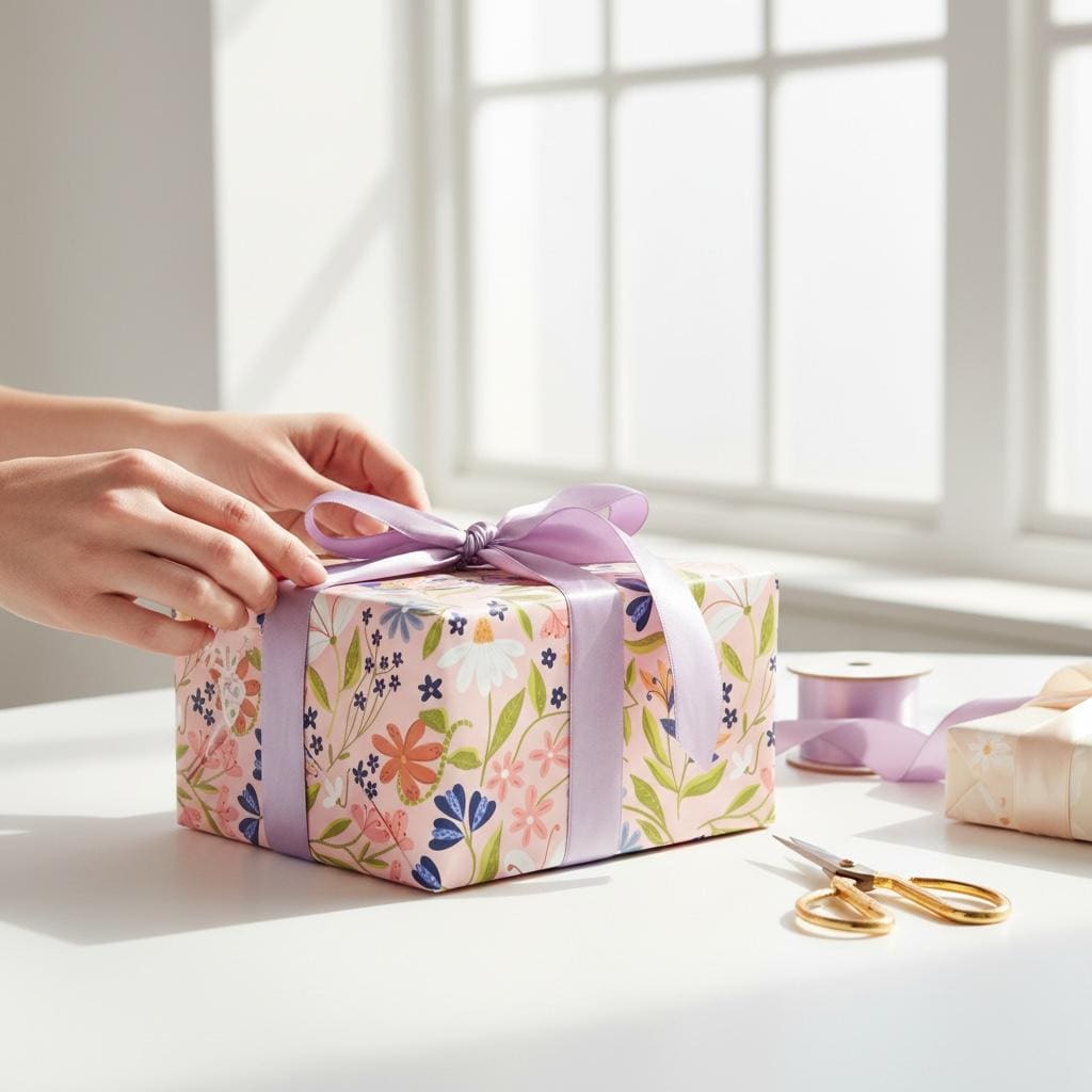 Pretty Flowers Illustrated Gift Wrap